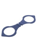 Błękitne silikonowe kajdanki na nadgarstki