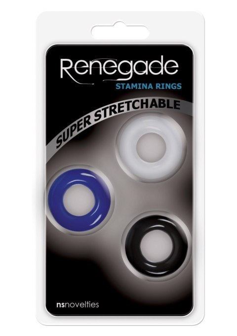 Wielokolorowe Pierścienie Erekcyjne Stamina Renegade
