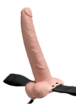 Wydrążony strap-on 9 cali w cielistym odcieniu