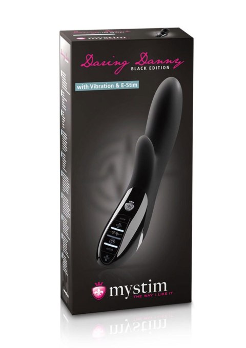 Wibrator eStim Daring Danny – Czarna Elegancja Stymulacji