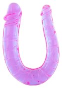 Fioletowe Dildo Dwugłowicowe