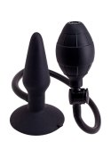 Czarny Nadmuchiwany Plug Analny