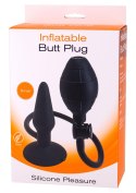 Czarny Nadmuchiwany Plug Analny