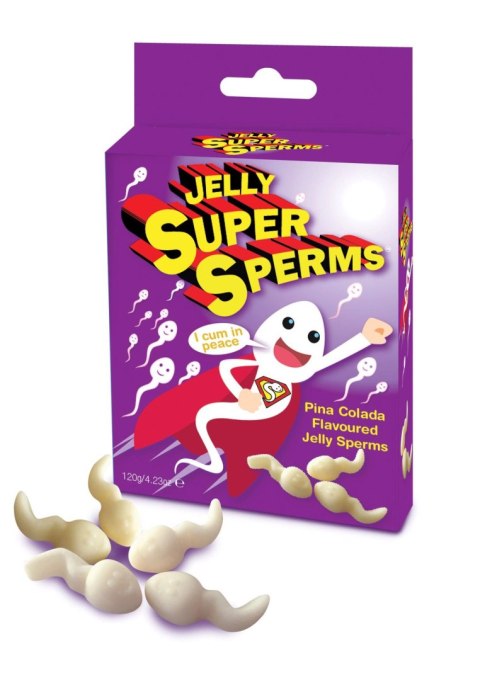 Białe Żelki Super Plemniki o Smaku Piña Colady