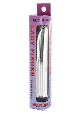 Elegancki Miniwibrator Ladyfinger Srebrny