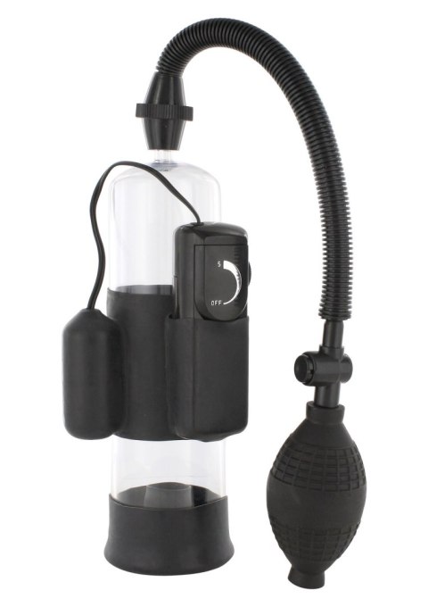 Pompka Powiększająca z Wibracjami Power Pump Black