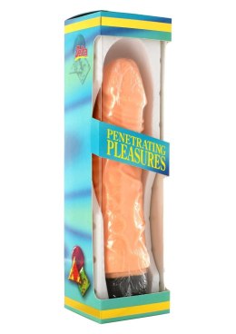 Realistyczny Wibrator Faliczny, Jasny Cielisty, Nr 6