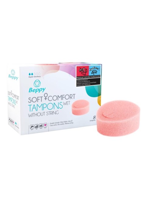 Beppy Soft & Comfort Wet – Dyskretne Tampony Intymne, 8 sztuk