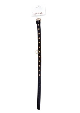 Zmysłowa Obroża Fetish B-Series z Kryształkami 2 cm w Złotym Odcieniu