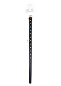Elegancka Obroża B-Series Fetish z Turkusowymi Kryształkami, 2 cm