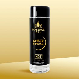 HOT Rozgrzewający Olejek do Masażu Bursztyn & Piżmo, 100 ml