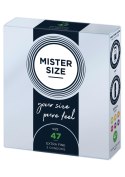 Prezerwatywy MISTER SIZE 47 mm – Naturalny Dotyk (3 sztuki)