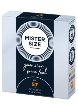 MISTER SIZE Prezerwatywy Naturalne 57mm (3 sztuki)