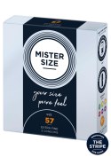 MISTER SIZE Prezerwatywy Naturalne 57mm (3 sztuki)