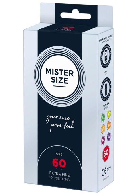 Prezerwatywy MISTER SIZE 60mm Naturalne – 10 sztuk