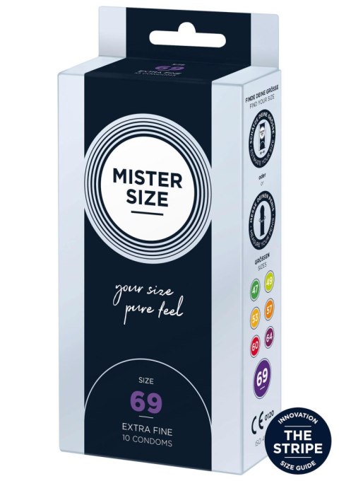 MISTER SIZE 69mm – Naturalne Prezerwatywy (10 sztuk)