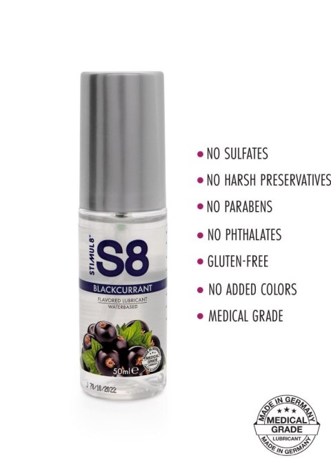 S8 Lubrykant Smakowy na Bazie Wody o Smaku Czarnej Porzeczki 50 ml