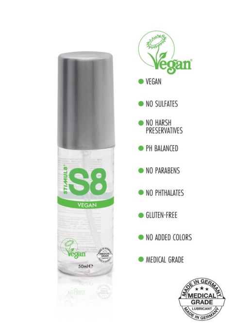 S8 Wegański Lubrykant na Bazie Wody 50ml Naturalny