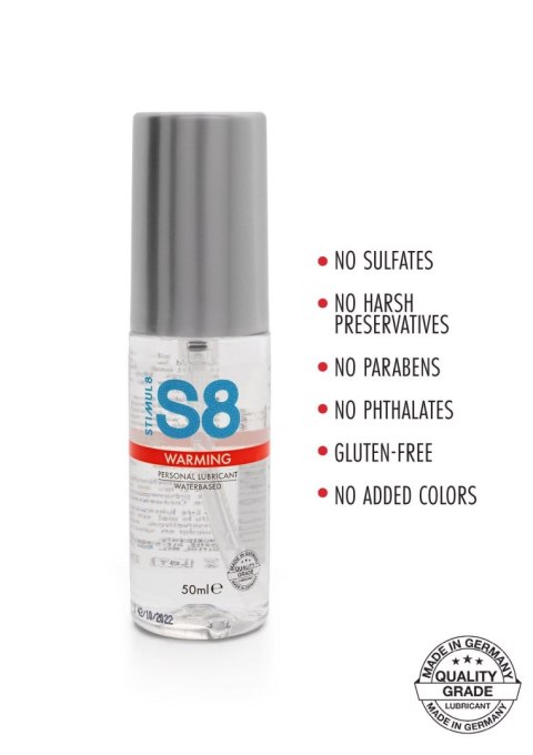 S8 Rozgrzewający Lubrykant Intymny na Bazie Wody 50 ml