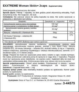 Suplement Diety eXXtreme Libido Kapsułki dla Kobiet