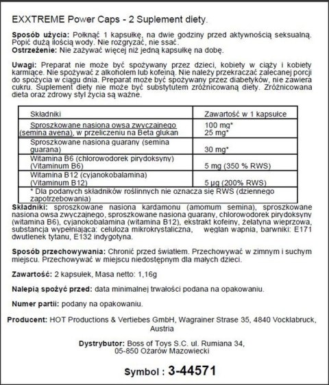 eXXtreme Power – Kapsułki dla Męskiego Pożądania