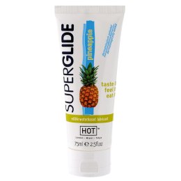 Żel-HOT Superglide Ananas – 75ml, jadalny lubrykant na bazie wody
