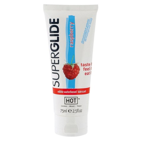 Żel-HOT Superglide MALINOWY – 75ml jadalny lubrykant na bazie wody