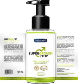 Super Orgasm Stop – Żel Opóźniający Wytrysk dla Mężczyzn, 150 ml