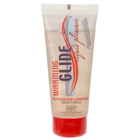 Rozgrzewający lubrykant intymny Glide Liquid Pleasure na bazie wody, 100 ml