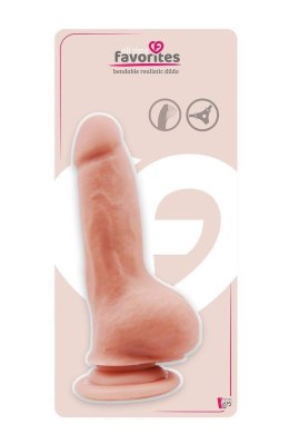 Giętkie Dildo Realistyczne w Cielistym Odcieniu