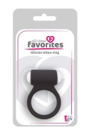 Czarny Silikonowy Pierścień Wibrujący 'All Time Favorites'