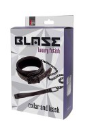 Elegancka Fioletowa Obroża i Smycz BLAZE