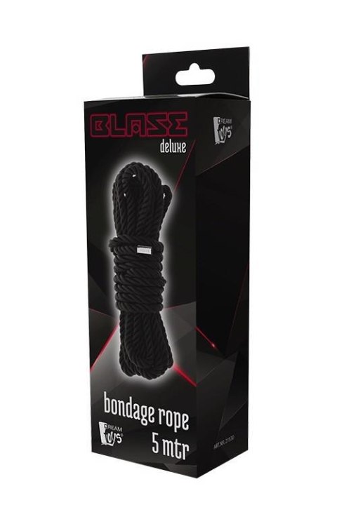 Lina do Bondage BLAZE DELUXE – 5 metrów, Czarna