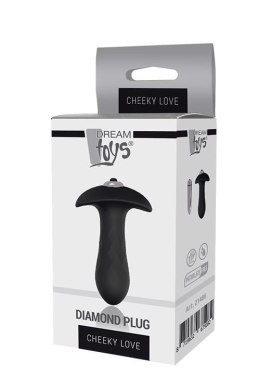 CHEEKY LOVE Diamentowy Plug Analny z Jedną Prędkością Wibracji