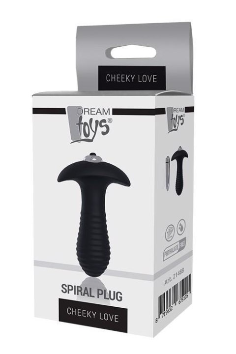Zmysłowy spiralny plug analny z wibracją Cheeky Love
