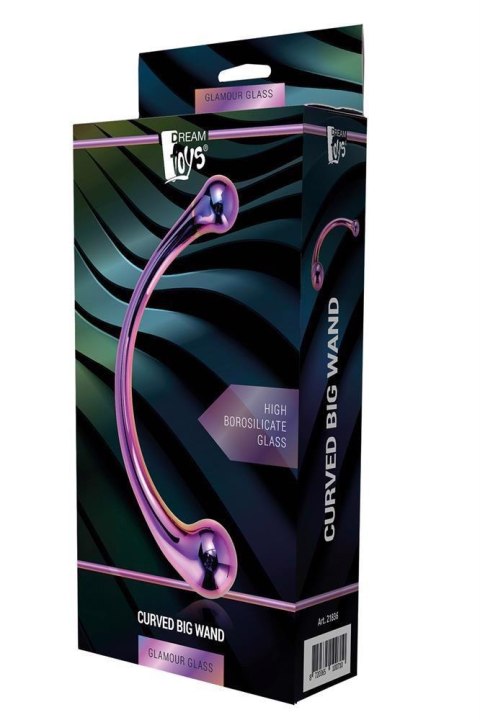 Glamour Glass: Luksusowa Zakrzywiona Szklana Różdżka