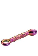 Szklane Dildo Glamour z Wypustkami, Stymulujące Punkt G