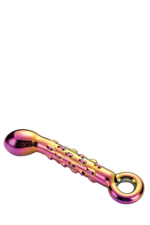 Szklane Dildo Glamour z Wypustkami, Stymulujące Punkt G