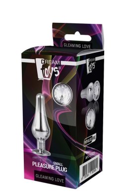 Gleaming Love – Srebrny Plug Anlany z Ozdobnym Klejnotem (S)