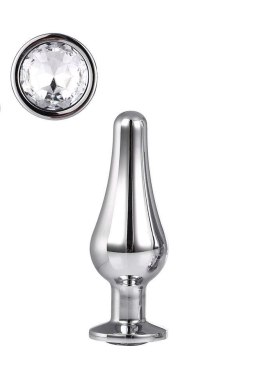 Gleaming Love – Srebrny Plug Anlany z Ozdobnym Klejnotem (S)