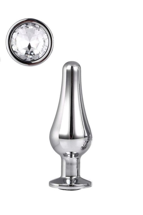 Gleaming Love – Srebrny Plug Anlany z Ozdobnym Klejnotem (S)