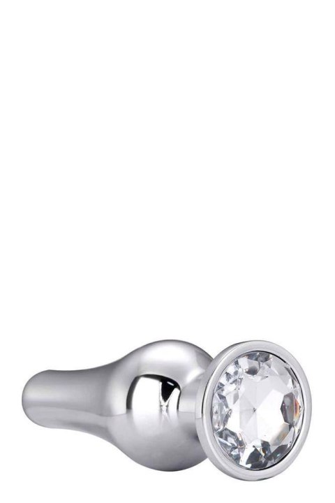Gleaming Love – Srebrny Plug Anlany z Ozdobnym Klejnotem (S)