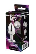Duży Srebrny Korek Analny Gleaming Love