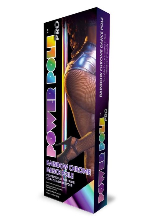 Profesjonalny Drążek do Tańca POWER POLE RAINBOW CHROM