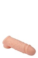 Realistyczna Przedłużka Penisa RealStuff z Paskiem na Jądra – 14 cm