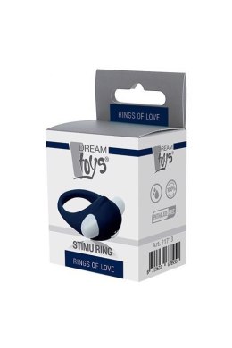 Wibrujący Pierścień Miłości Stimu Ring - Niebieski