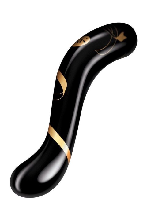 Sekretne Pocałunki: Luksusowe Dwustronne Dildo ze Szkła Dmuchanego, 7 cali