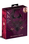 SECRET KISSES ROSEGASM: Zmysłowy zestaw do krępowania typu Hogtie (5 elementów)