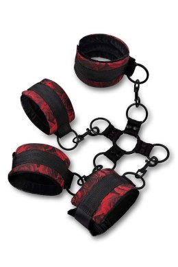 SECRET KISSES ROSEGASM: Zmysłowy zestaw do krępowania typu Hogtie (5 elementów)