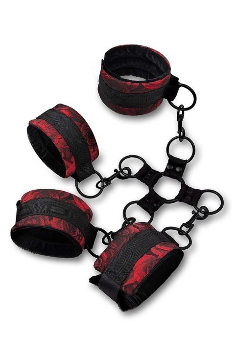 SECRET KISSES ROSEGASM: Zmysłowy zestaw do krępowania typu Hogtie (5 elementów)